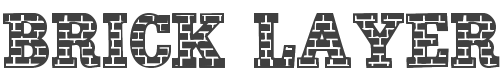 101! Brick Layer Font preview