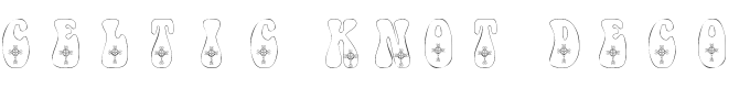 101! Celtic Knot Deco Font preview