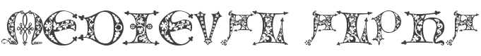 101! Medieval Alpha Font preview