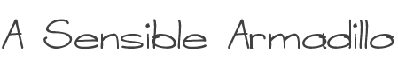 A Sensible Armadillo Font preview