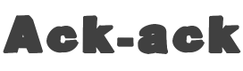 Ack-ack Font preview