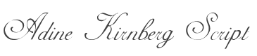 Adine Kirnberg Script Font preview