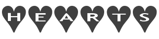 AlphaShapes Hearts Font preview