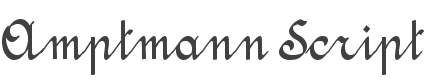 Amptmann Script Font preview