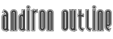 Andiron Outline Font preview