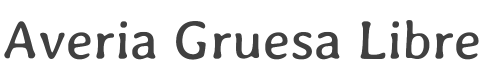 Averia Gruesa Libre Font preview