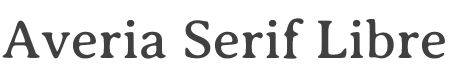 Averia Serif Libre Font preview