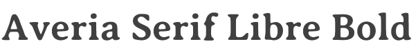 Averia Serif Libre Bold style
