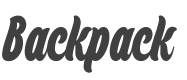 Backpack Font preview