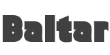 Baltar Font preview