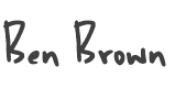Ben Brown Font preview