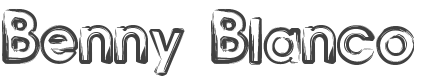 Benny Blanco Font preview