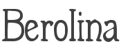Berolina Font preview