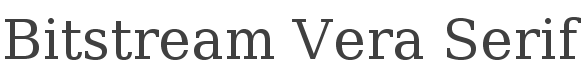 Bitstream Vera Serif Font preview
