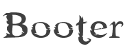 Booter Font preview