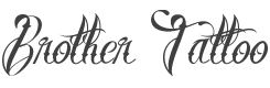 Brother Tattoo Font preview
