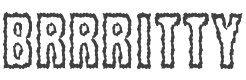 Brrritty Font preview