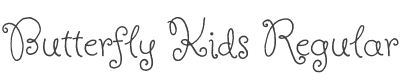 Butterfly Kids Font preview