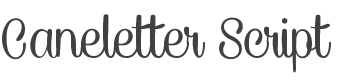 Caneletter Script Font preview