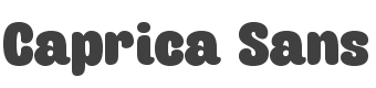 Caprica Sans Font preview