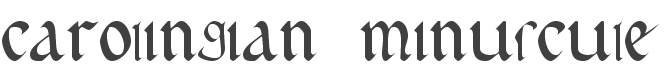 Carolingian Minuscule Font preview