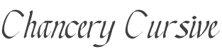 Chancery Cursive Font preview