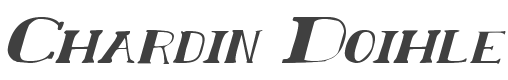 Chardin Doihle Expanded Italic style