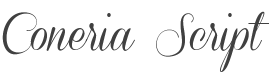 Coneria Script Font preview