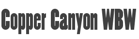 Copper Canyon WBW Font preview