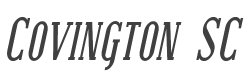 Covington SC Cond Bold Italic style