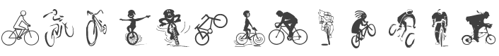Cycling Font preview
