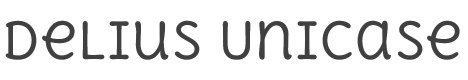 Delius Unicase Font preview