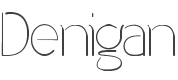 Denigan Font preview