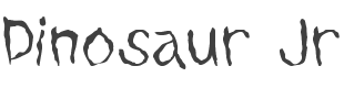 Dinosaur Jr Font preview