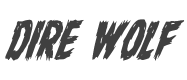 Dire Wolf Condensed Italic style