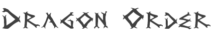 Dragon Order Font preview