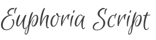 Euphoria Script Font preview