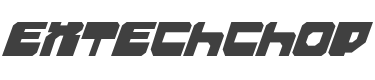 Extechchop Font preview