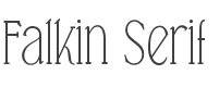 Falkin Serif Font preview