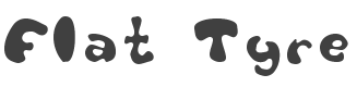 Flat Tyre Font preview