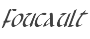 Foucault Condensed Italic style