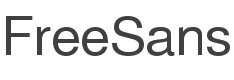 FreeSans Font preview