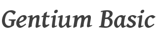 Gentium Basic Bold Italic style