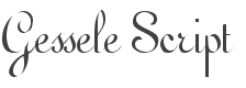 Gessele Script Font preview