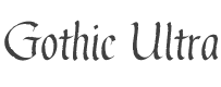 Gothic Ultra Font preview