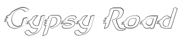 Gypsy Road Outline Italic style