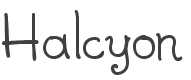 Halcyon Font preview