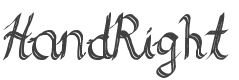 HandRight Font preview