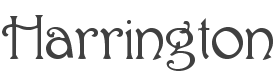 Harrington Font preview