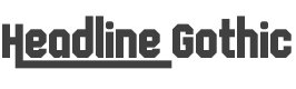 Headline Gothic Font preview